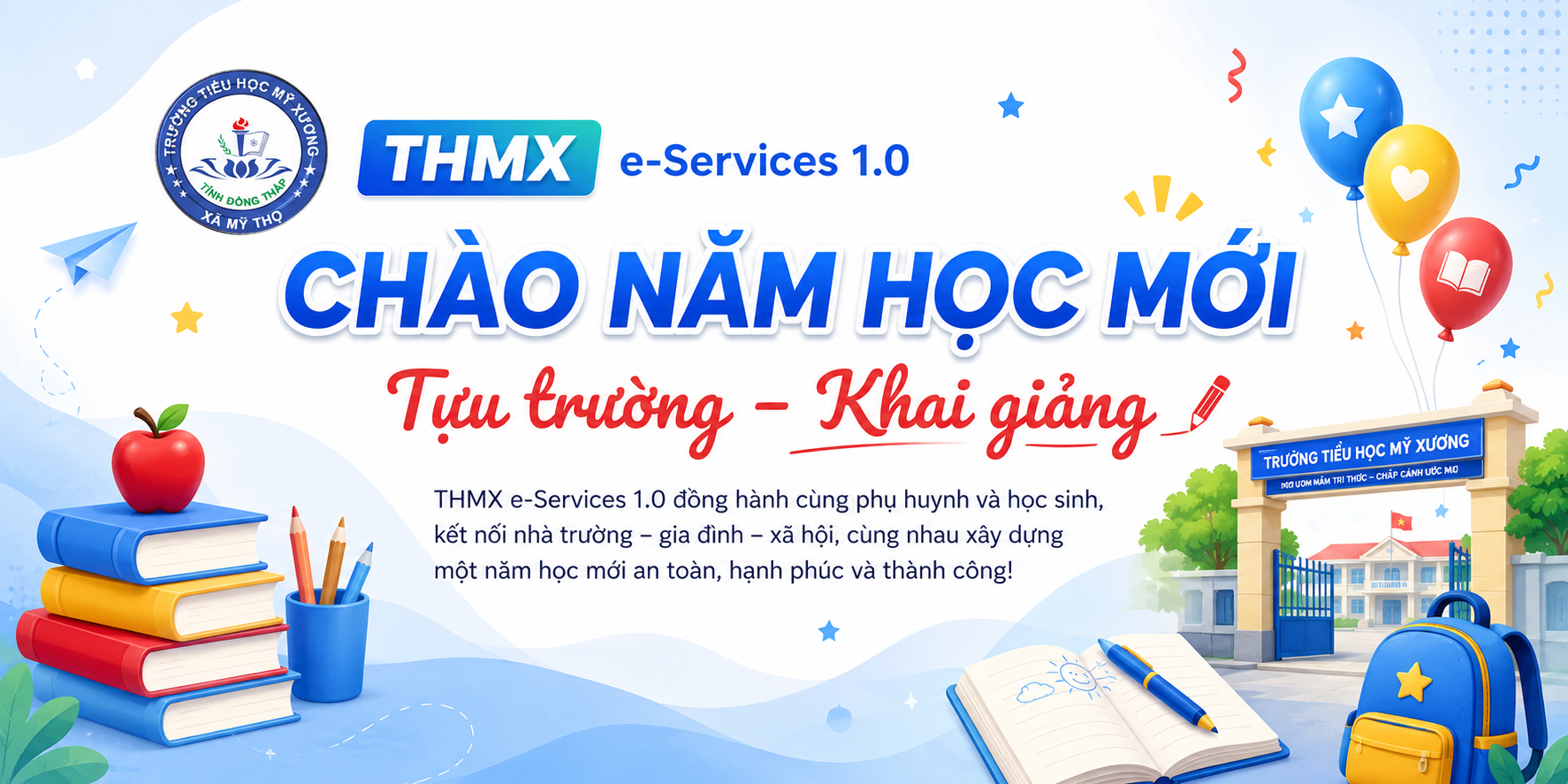 THMX e-Services 1.0 chào năm học mới - Tựu trường, khai giảng